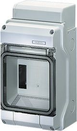 HENSEL Automatengehäuse AP 1x4,5TE Kst KV 1504 IP54 126x228x111mm ET93mm