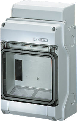 HENSEL Automatengehäuse AP 1x6TE Kst KV 1506 IP54 146x238x111mm ET93mm