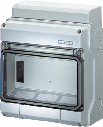 HENSEL Automatengehäuse AP 1x9TE Kst KV 1509 IP54 200x238x111mm ET93mm