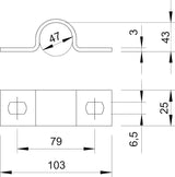BETTERMANN Befestigungsschelle 1f 47mm 823 47 FT zweilappig ST hfr