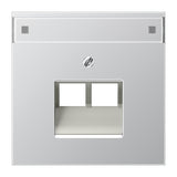 JUNG Zentralplatte UAE/IAE 2f alu LS AL 2969-2 NAUA Schraubbef