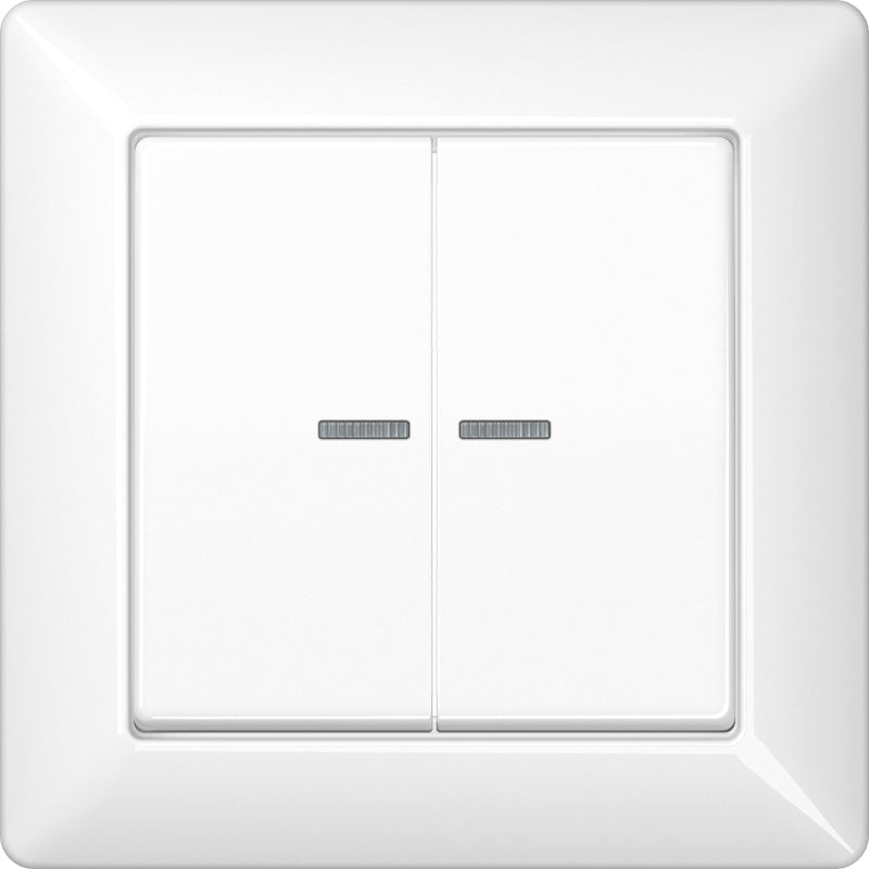 JUNG Abdeckung Schalter aws glz AS / NaV AS 590-5 KO5 WW f.Bussystem