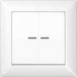 JUNG Abdeckung Schalter aws glz AS / NaV AS 590-5 KO5 WW f.Bussystem