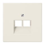 JUNG Zentralplatte UAE/IAE 2f ws LS 969-2 UA Schraubbef
