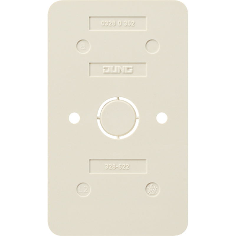 JUNG Bodenplatte Kst ws hfr 2-fach AP 600 328-622