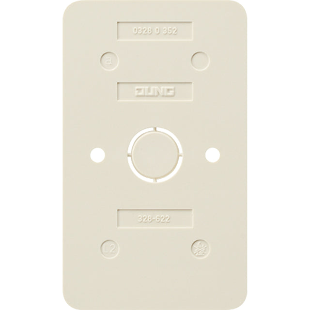 JUNG Bodenplatte Kst ws hfr 2-fach AP 600 328-622