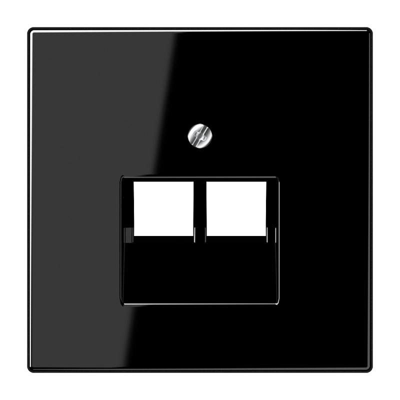 JUNG Zentralplatte UAE/IAE 2f sw LS 969-2 UA SW Schraubbef