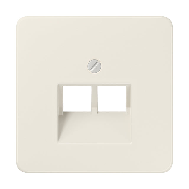 JUNG Zentralplatte UAE/IAE 2f ws CD 569-2 UA Schraubbef
