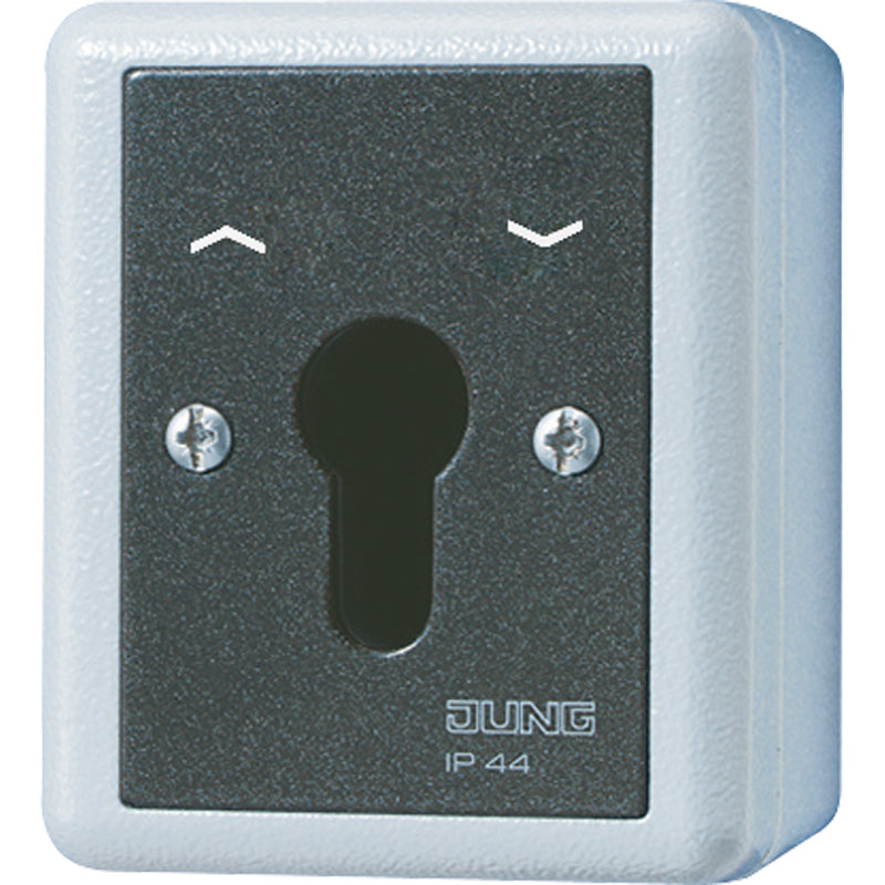 JUNG Jalousietaster -Einsatz gr glz IP44 WG 800 834.28 G Schlüssel 2p