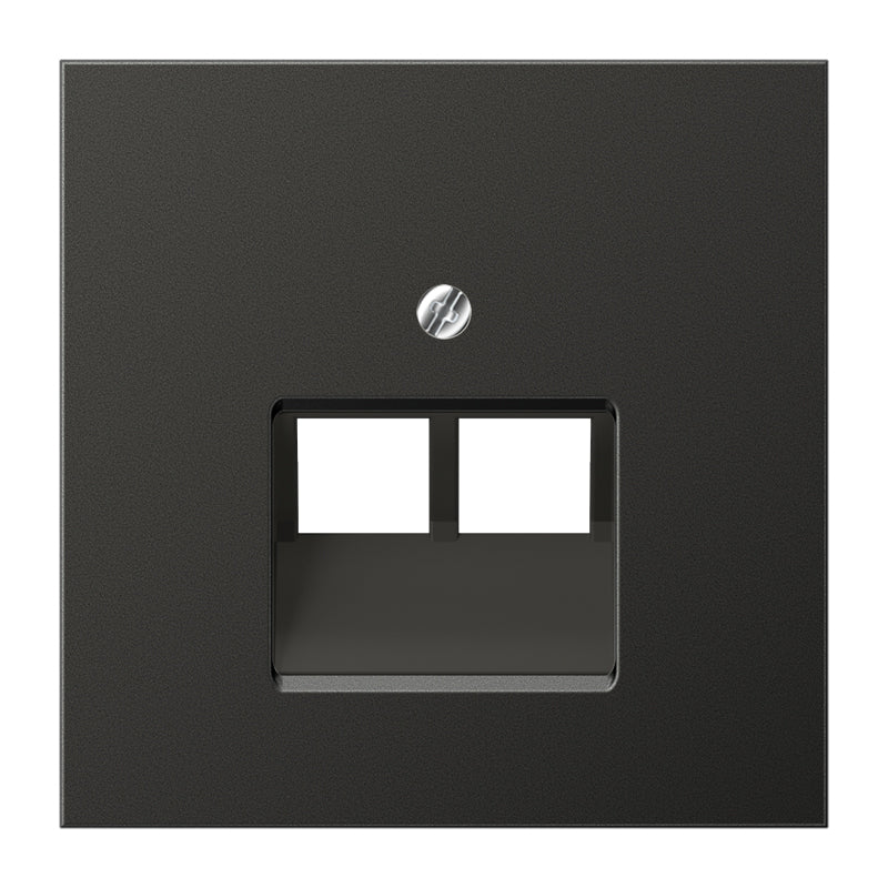 JUNG Zentralplatte UAE/IAE 2f anth LS AL 2969-2 UA AN Schraubbef