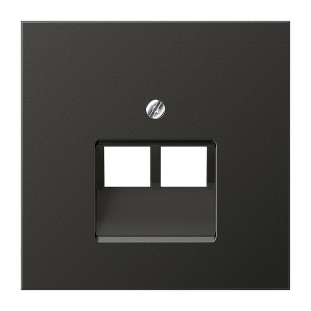 JUNG Zentralplatte UAE/IAE 2f anth LS AL 2969-2 UA AN Schraubbef