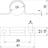 BETTERMANN Befestigungsschelle 1f 13mm 605 13 G zweilappig ST hfr