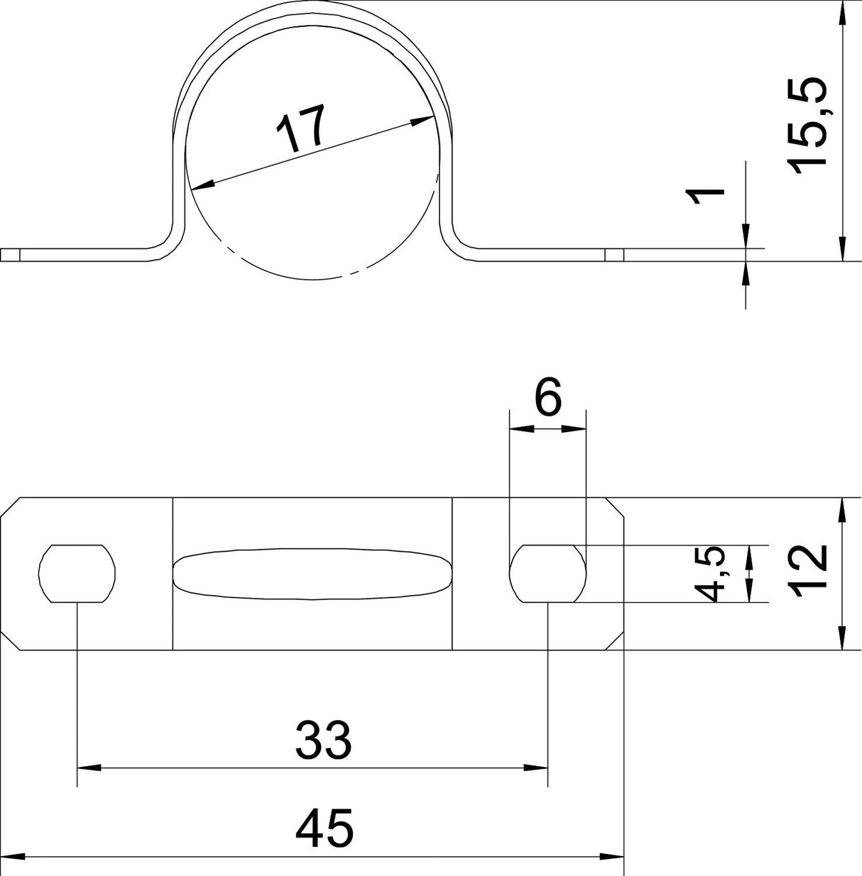 BETTERMANN Befestigungsschelle 1f 17mm 605 17 G zweilappig ST hfr