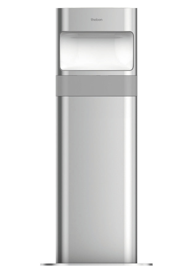 THEBEN LED-Pollerleuchte 8,5W IP55 3000K theLeda D BL AL 760lm alu alu Gl_opal