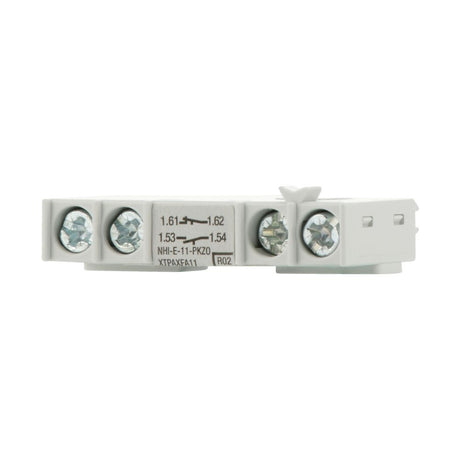 Hilfsschalterblock 1S 1Ö                          Frontbef 1A/AC Schraub