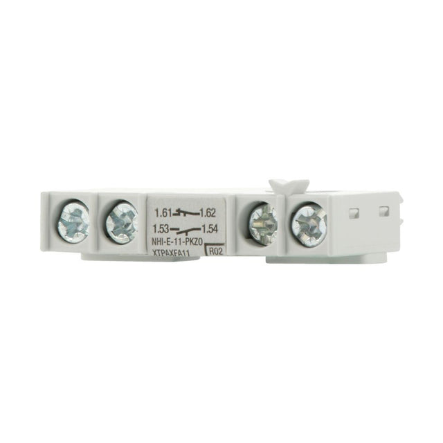 Hilfsschalterblock 1S 1Ö                          Frontbef 1A/AC Schraub