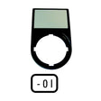 Bezeichnungsschild sw                             rechteck deutsch 30x50mm