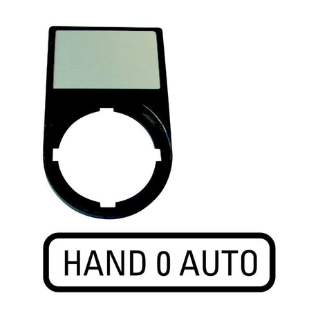 Bezeichnungsschild sw                             rnd Handbetrieb 0