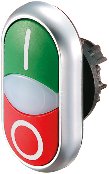 Drucktaster Front 2f                              sw/ws bel.b Ø22,5mm rnd