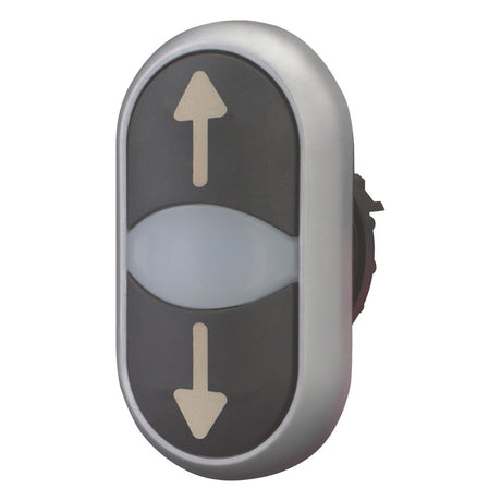 Drucktaster Front 2f                              sw bel.b Ø22,5mm rnd