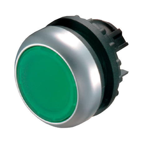 Drucktaster Front 1f                              gn bel.b Ø22,5mm rnd