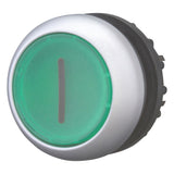 Drucktaster Front 1f                              gn bel.b Ø22,5mm rnd