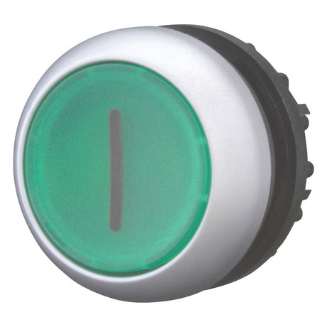 Drucktaster Front 1f                              gn bel.b Ø22,5mm rnd