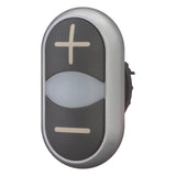 Drucktaster Front 2f                              sw bel.b Ø22,5mm rnd