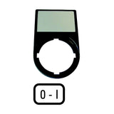 Bezeichnungsschild sw                             rechteck deutsch 30x50mm