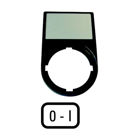 Bezeichnungsschild sw                             rechteck deutsch 30x50mm