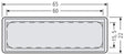 Montageelement-Tür 1f UP                          Kst 60x15x0,5mm