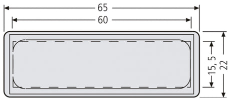 Montageelement-Tür 1f UP                          Kst 60x15x0,5mm