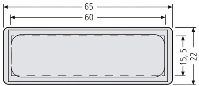 Montageelement-Tür 1f UP                          Kst 60x15x0,5mm