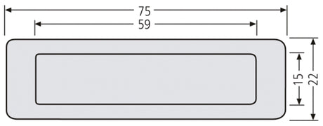 Kombitaster Lira                                  weiss,75x22mm