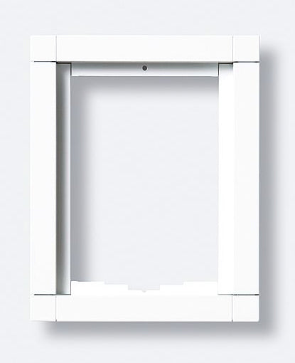 Rahmen-Türstation 1f UP                           ws Alu 131x163x15mm
