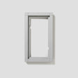Rahmen-Türstation 2f UP                           si Alu 231x131x15mm