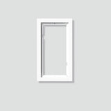 Rahmen-Türstation 2f UP                           si Alu 231x131x15mm
