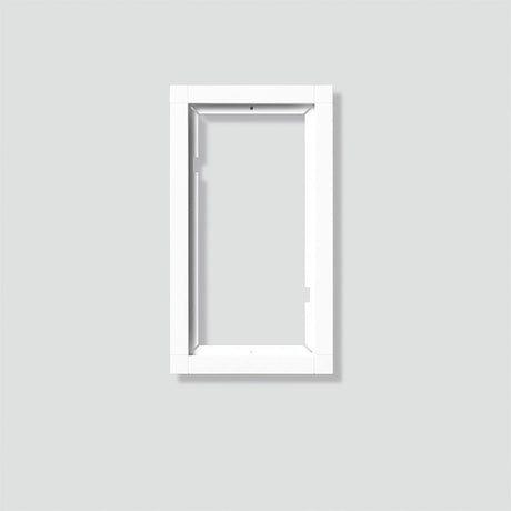 Rahmen-Türstation 2f UP                           si Alu 231x131x15mm