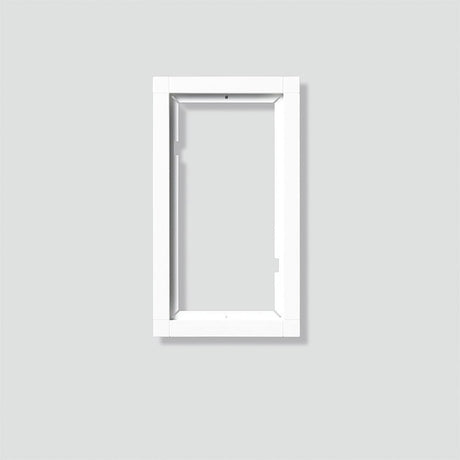 Rahmen-Türstation 2f UP                           ws Alu 231x131x15mm