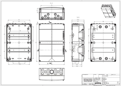 Kleinverteiler AP                                 2x12TE Kst IP65
