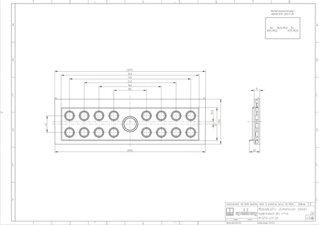 Einführungsflansch Kst                            440x119mm Kabelverschr