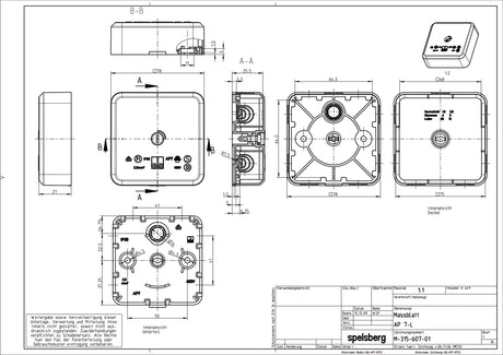 Abzweigdose IP30 2,5qmm                           78x78x27mm ws Kst