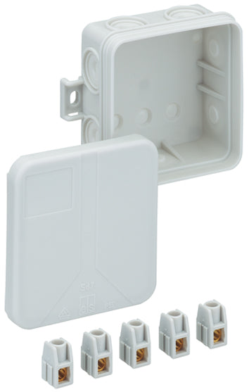 Abzweigdose IP55 2,5qmm                           75x75x37mm gr Kst