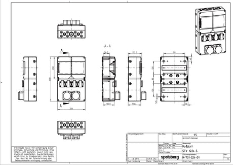 CEE-Kombi Kst gr IP44                             1x16A5p400V 1x32A5p400V