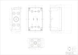 Abzweigdose IP66                                  110x180x90mm gr Kst