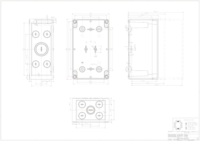 Abzweigdose IP66                                  110x180x90mm gr Kst
