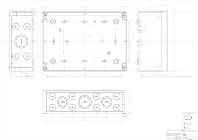 Abzweigdose IP66                                  180x254x90mm gr Kst