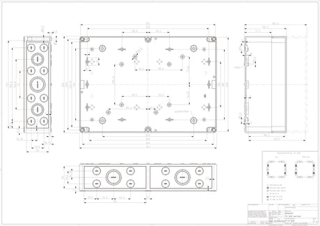 Abzweigdose IP66                                  254x360x111mm gr Kst