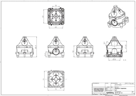 Verbindungsdose Beton luf                         71x71x89mm Kst