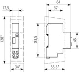 Treppenlichtzeitschalter                          TLZ REG mech 230VAC